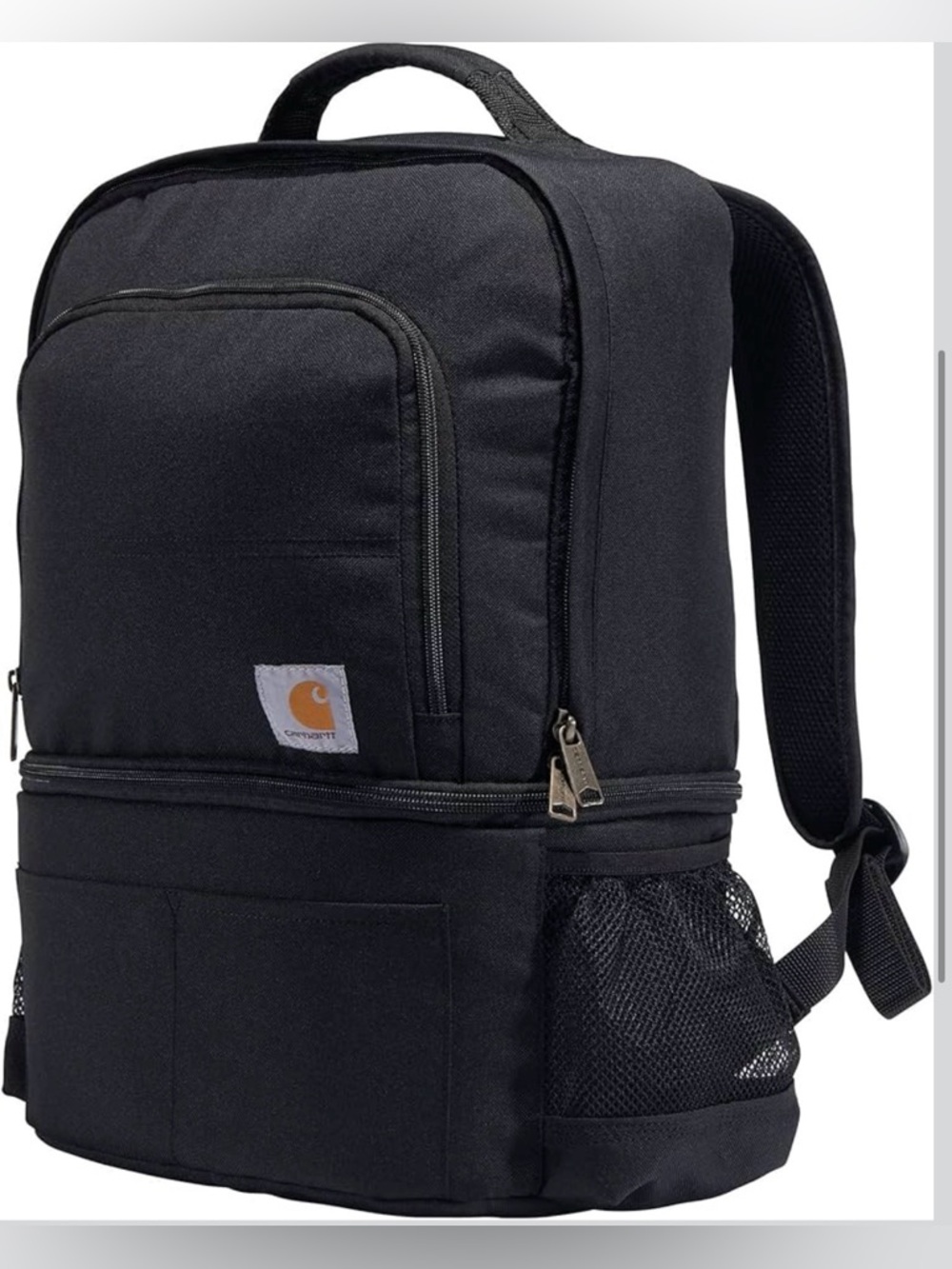 Carhartt Black 2-in-1 Backpack: Insulated Cooler +Gear Compartment-Rain Defender - Picture 6 of 14